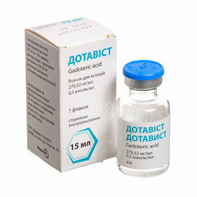 Дотавіст розчин для ін*єкцій 279,32 мг / мл (0,5 ммоль / мл) 15 мл