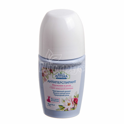 Дезодорант-антиперспірант Зелена Аптека Магнолія і троянда ролик 50 мл