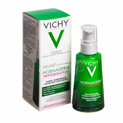 Віши Нормадерм Фітосолюшн (Vichy Normaderm Phytosolution) Флюїд щоденний подвійної дії для жирної схильної до недоліків шкіри 50 мл