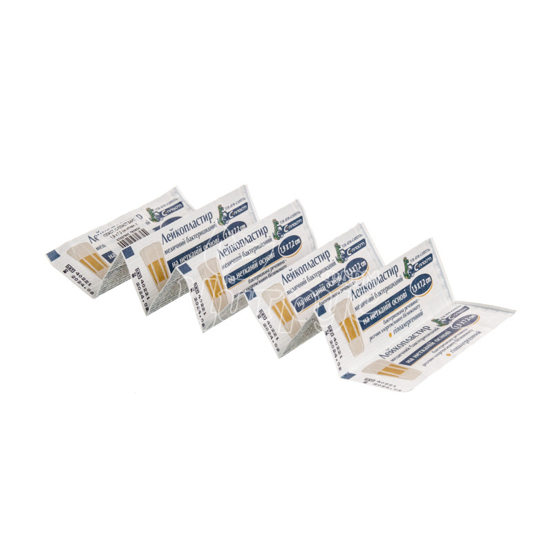 фото 2/Лейкопластир бактерицидний на нетканинній основі С-Пласт з хлоргексидином (1,9 см х 7,2 см) тілесний