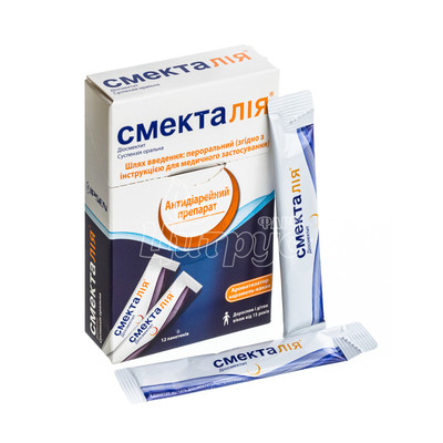 Смекталія суспензія 3г / 10,27 г 12 штук