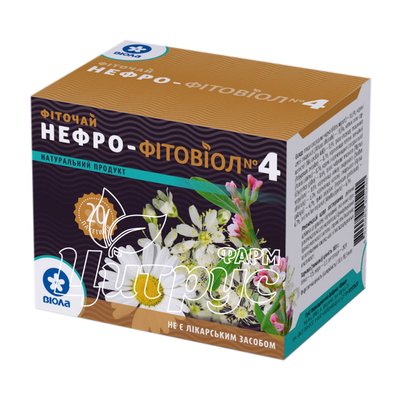 Фіточай Нефро-Фітовіол №4 фільтр-пакети по 1,5 г 20 штук