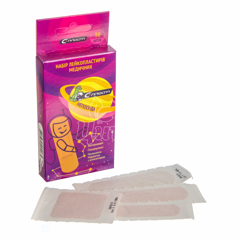 фото 2/Лейкопластир С-Пласт набір Непоседа 16 штук