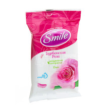 Серветки вологі Смайл (Smile) Дейлі (Daily) бурбонська троянда 15 штук