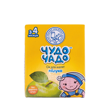 Сік дитячий Чудо-Чадо яблучний освітлений 200 мл