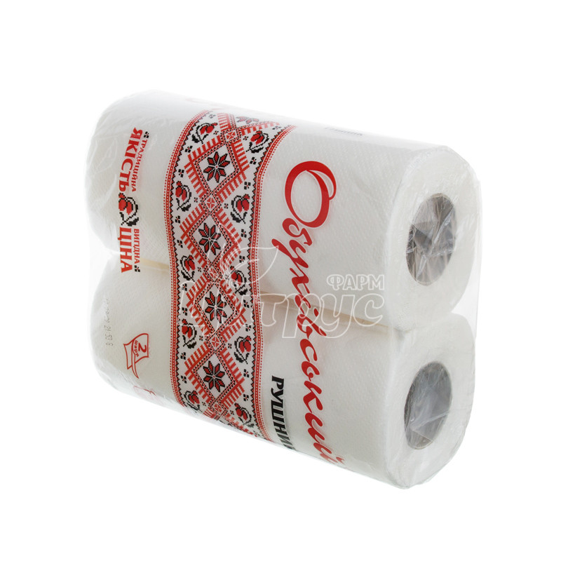 фото 3/Рушник паперовий Обухів Двошаровий 2 штуки