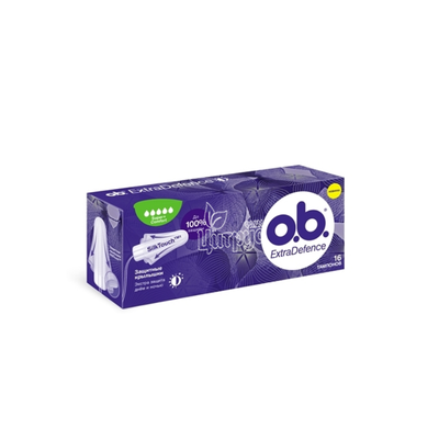Тампони жіночі гігієнічні Обі (OB) Екстра Дефенс Супер (Extra Defence Super) 16 штук