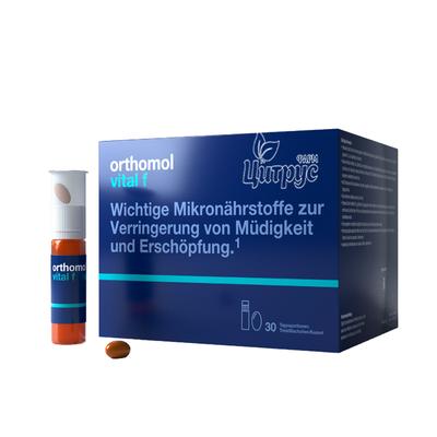 Ортомол Вітал Ф 30 штук (Orthomol Vital F) Набір для жінок набір питна пляшечка 