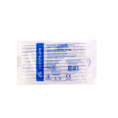 Сечоприймач Алексфарм (Alexpharm) c прямим зливом стерильний 2000 мл