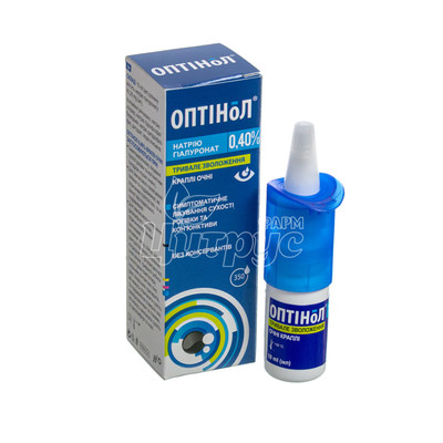 Оптінол 0,4% краплі очні 10 мл