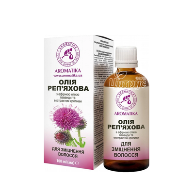Олія Реп* яхова для зміцнення волосся з екстрактом лаванди 100 мл