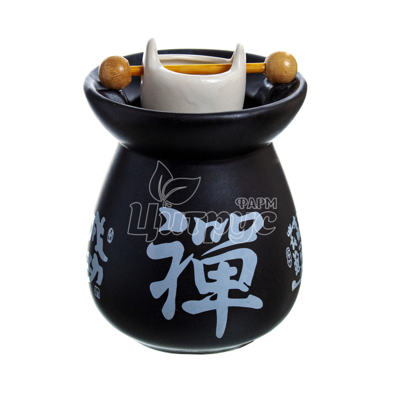 фото 1/Аромолампа Ваза колодязь чорна