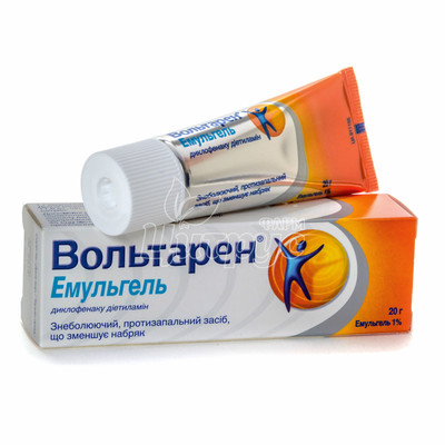 Вольтарен емульгель 1% туба 20 г