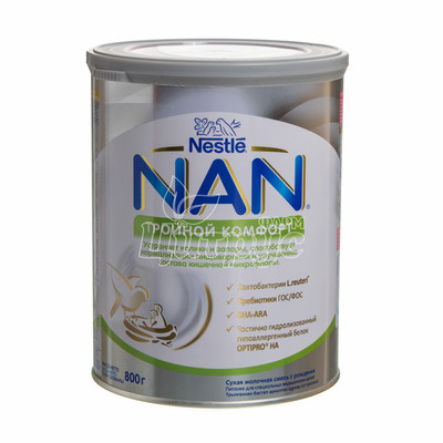 Суміш молочна дитяча Нестле НАН (Nestle NAN) Потрійний комфорт з народження 800 г