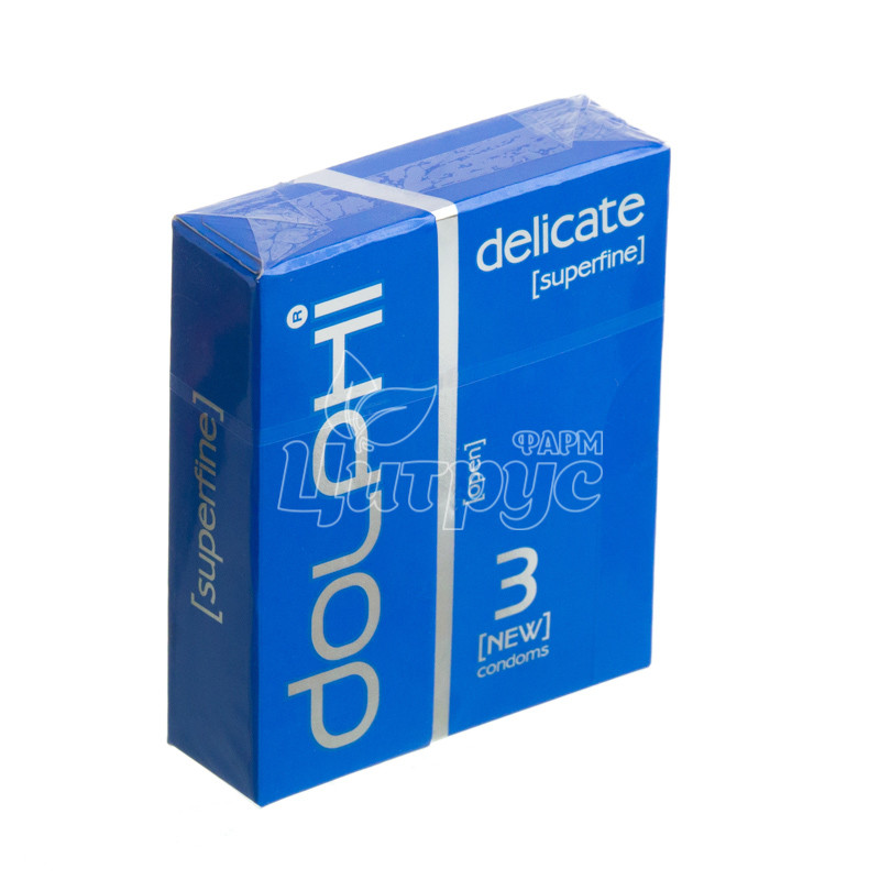 фото 1/Презервативи Долфі Люкс (Dolphi Lux) Делікат (Delicate) надтонкі 3 штуки