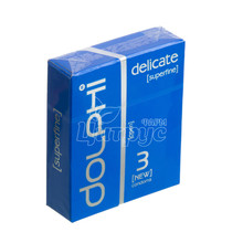 Презервативи Долфі Люкс (Dolphi Lux) Делікат (Delicate) надтонкі 3 штуки