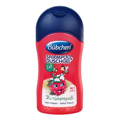 Шампунь-гель для душу дитячий Бюбхен (Bubchen) Мишкова Малина 50 мл