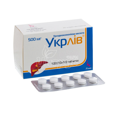 Укрлів таблетки 500 мг 100 штук