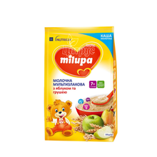 Каша дитяча молочна Мілупа (Milupa) мальтизлакова з яблуком і грушею з 7 місяців 210 г