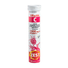 Зест (Zest) ЕфферВіт С (Effer Vit C) таблетки шипучі 20 штук