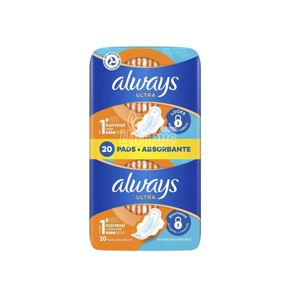 Прокладки щоденні жіночі Олвейс (Always) Ультра Нормал Плюс (Ultra Normal Plus) З ароматом 20 штук