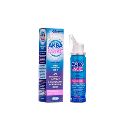 Аквамакс спрей назальний 0,65% 50 мл