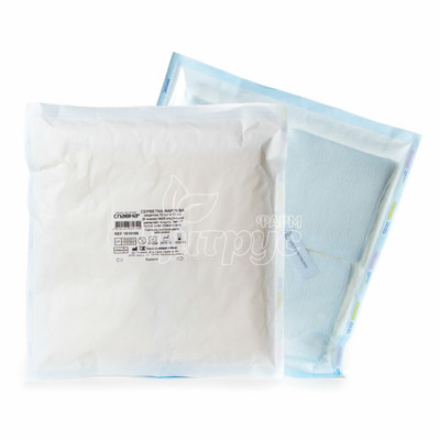 Серветки марлеві Славна 8-шарові стерильні (10 см х 10 см) тип 17 25 штук