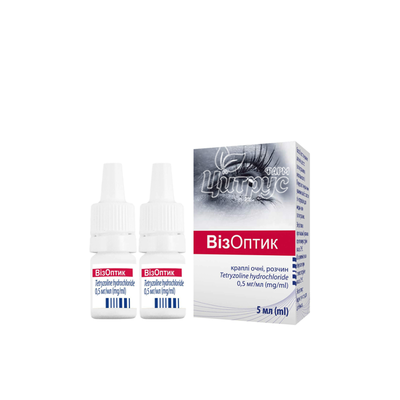Візоптік краплі очні розчин 5 мг / мл флакон 2 штуки