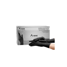Рукавички оглядові нітрилові Ігар (Igar) нестерильні без пудри чорні розмір S (6-7)