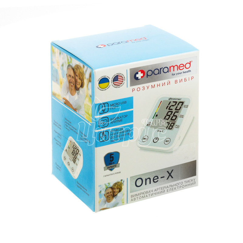 фото 5/Тонометр Парамед (Paramed) Ван-Х (One-X) для вимірювання артеріального тиску автоматичний
