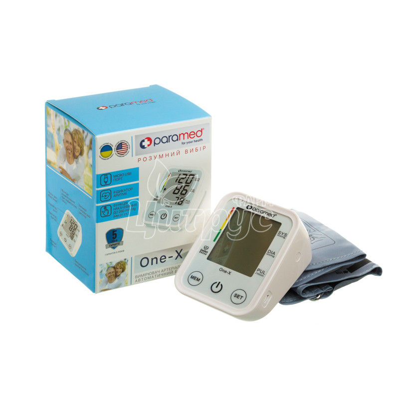 фото 4/Тонометр Парамед (Paramed) Ван-Х (One-X) для вимірювання артеріального тиску автоматичний