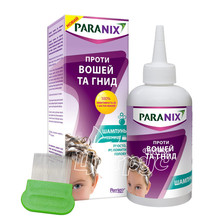 Паранікс шампунь протипедикульозний з гребінцем 200 мл
