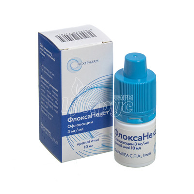 Флоксанекст краплі очні 3мг / мл флакон 10 мл