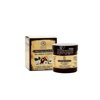 Фітобальзам при синцях і забоях з екстрактом бадягі і ефірниммі маслами 50г
