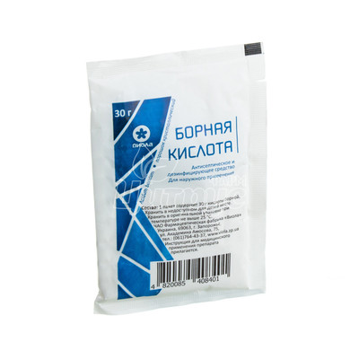 Борна кислота порошок 30г