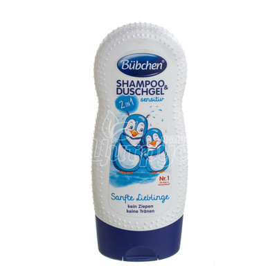 Шампунь і гель для душу Бюбхен (Bubchen) Лагідний і ніжний для чутливої ??шкіри 230мл