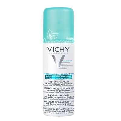 Віши (Vichy) Дезорант-антиперспірант 48 годин проти білих слідів і жовтих плям спрей 125 мл
