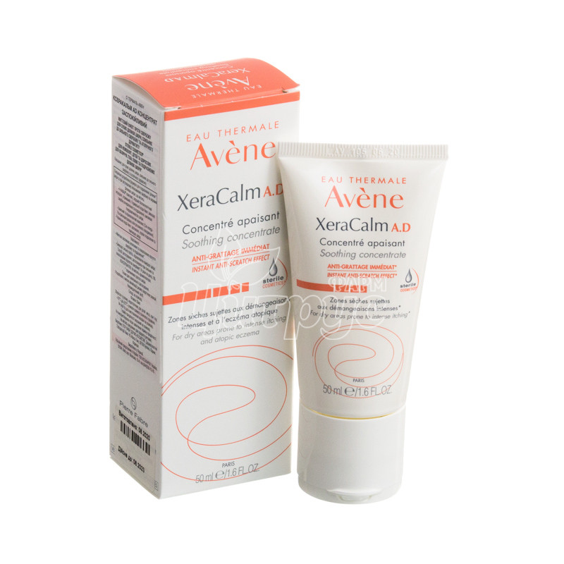 фото 1/Концентрант Авен (Avene) Ксеракальм (Xeracalm) AD для дуже сухої і атопічною шкіри 50мл