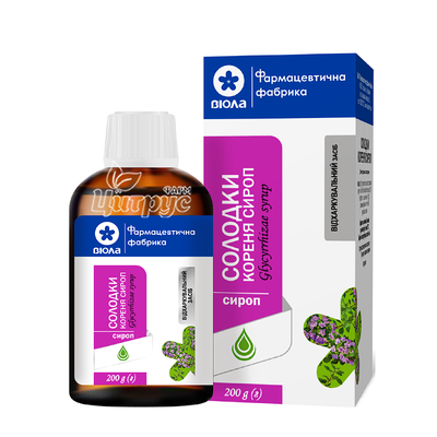 Солодки кореня сироп 200мл