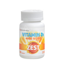 Зест (Zest) Вітамін D3 4000 МО (Vitamin D3) капсули 30 штук