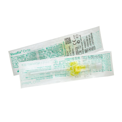 Канюля (катетер) внутрішньовенна Вазофікс (Vasofix) Церта (Certo) 24 G 0,7х19 мм 22 мм / хв жовтий