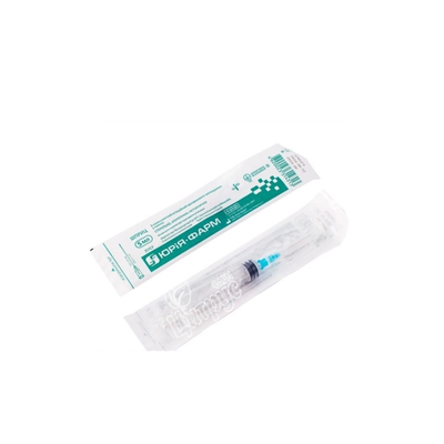 Шприц 5 мл 3-компонентний з голкою G22 (0,7х38мм)