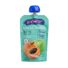 Пюре Крапуз фруктовий яблокор-абрикос з 5 місяців 110г дой-пак