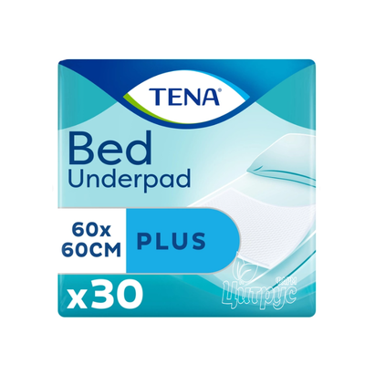 Пелюшки Тена Бед плюс (Tena Bed plus) 60х60 см 30 штук