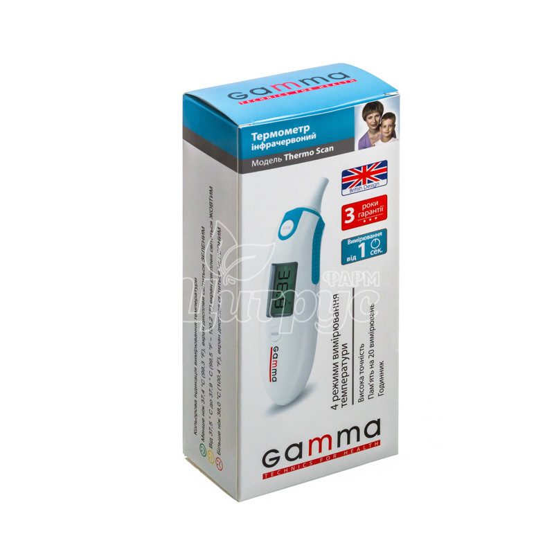 фото 3/Термометр електронний Гамма Термо Скан (Gamma Thermo Scan) безконтактний інфрачервоний