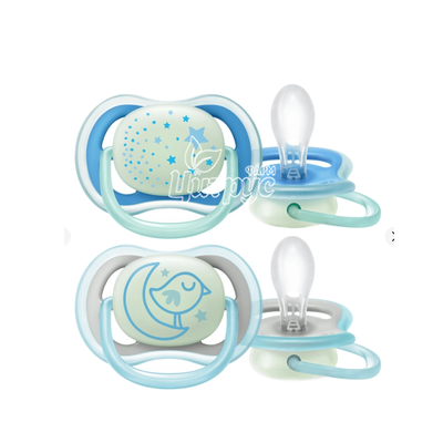 Соска пустишка Філіпс Авент (Philips Avent) силіконова нічна для хлопчиків 6-18 місяців 2 штуки SCF376 / 21