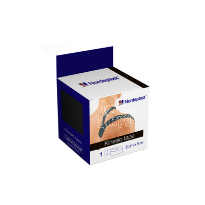 Пластир Кінезіо Тейп 5 см  5 м чорний
