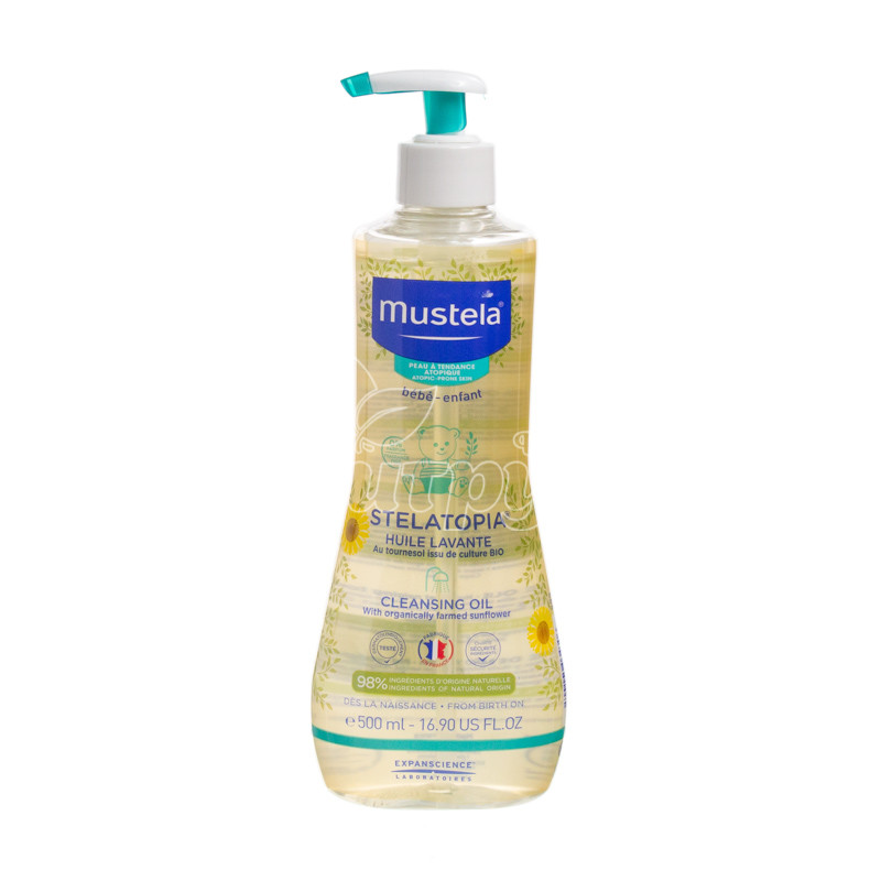 фото 1/Олія для ванн Мустела Стелотопіа (Mustela Stelatopia) для сухої, схильні до атопії шкіри 500 мл