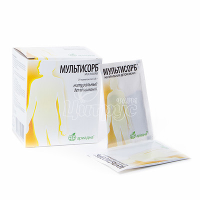 Мультсорб харчові волокна 3,5 г пакет 20 штук