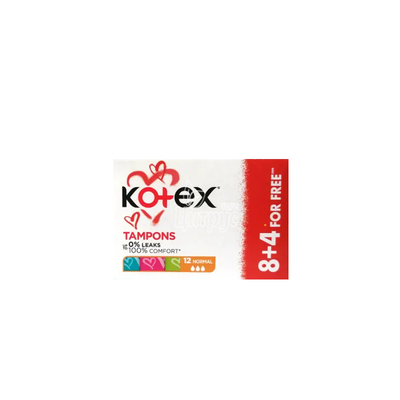 Акція тампони Котекс Нормал (Kotex Normal) 8 + 4 штуки